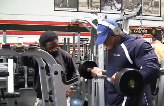 Shawn Rhoden Arm Workout 3 weeks from 2013 Mr. Olympia
